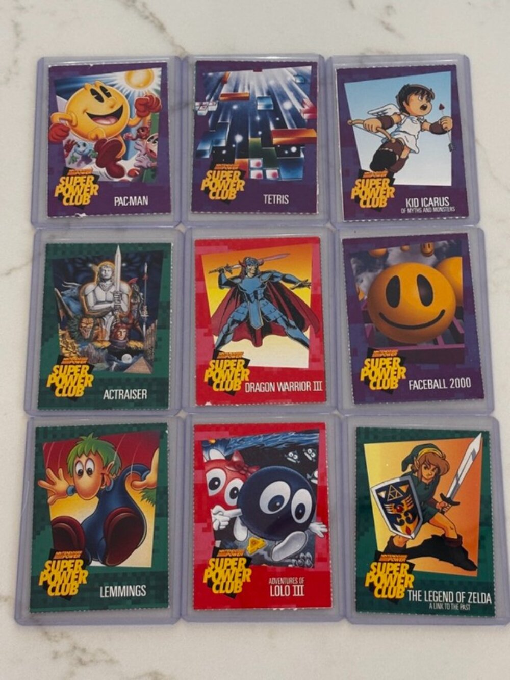 Vintage Nintendo Power Super Power Club Cards 1991-92 Lot of 9